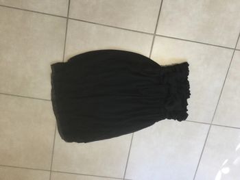 robe tunique noir noeud