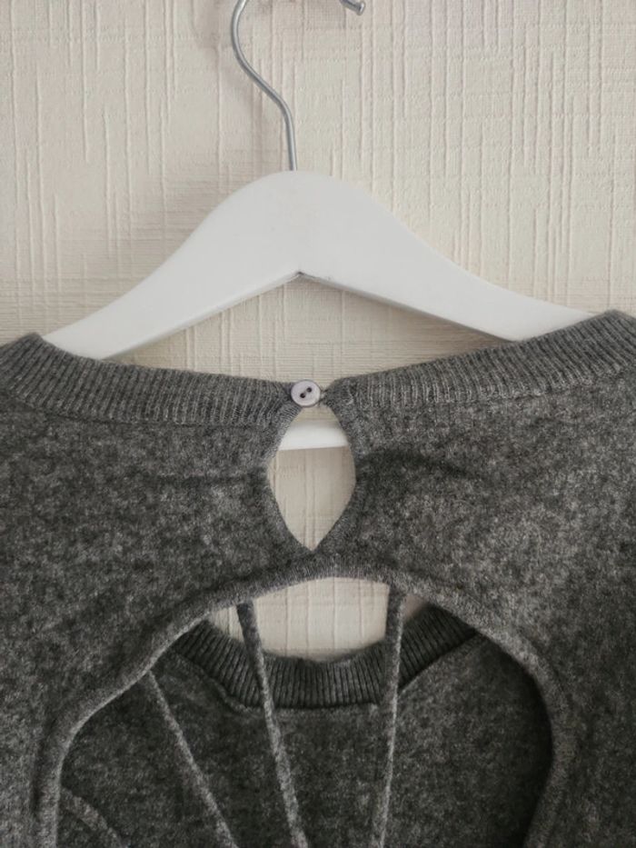 Jolie robe pull Maje gris motif guitare 10 ans - photo numéro 9