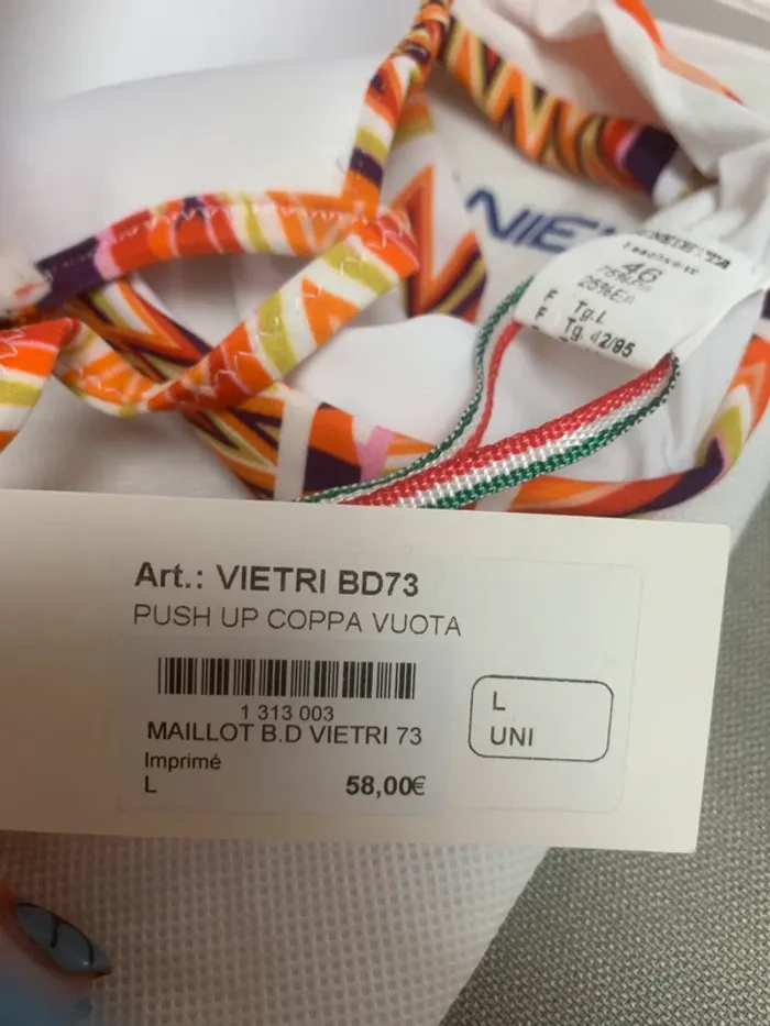 Benedetta Danieli maillot de bain 2 p T42/95 c - photo numéro 4