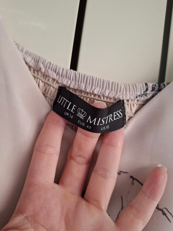 Robe longue fleurie Little Mistress – bretelles fines – cérémonie / mariage – T42 - photo numéro 3