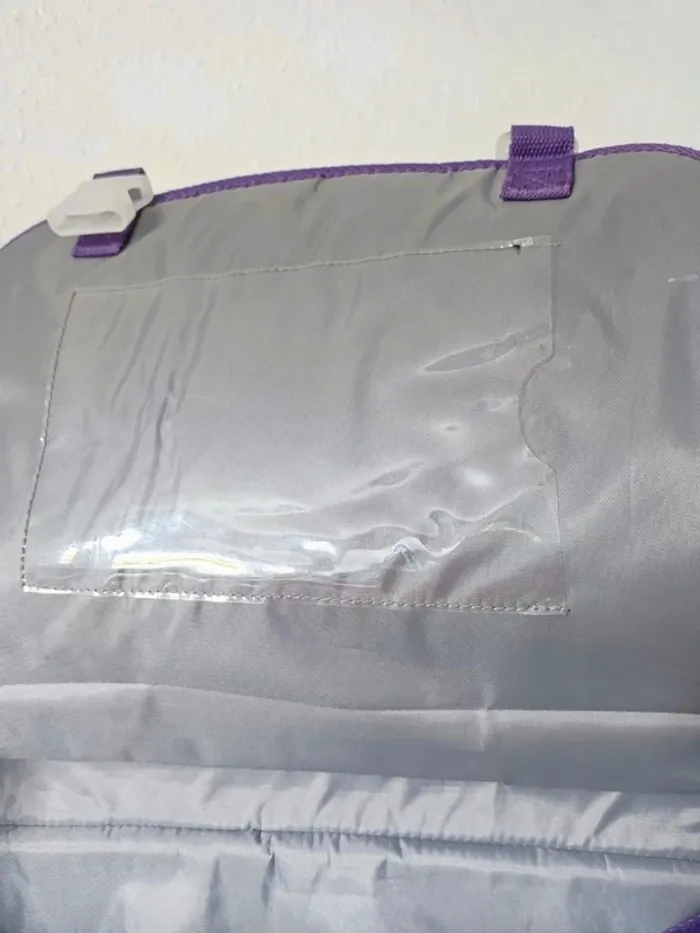 Cartable scolaire violet fleur rose / Complices - 35x30cm - photo numéro 6