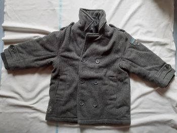 Manteau chaud gris