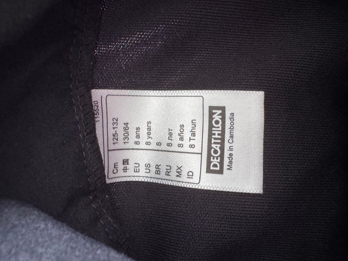 Veste de Sport Enfant Kipsta - Noire - Taille 8 ans - tache en bas - photo numéro 3