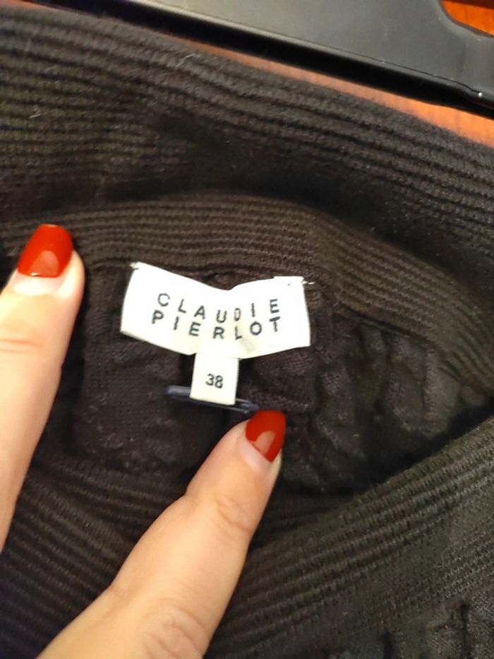 Mini-jupe noire t. 38 Claudie Pierlot - photo numéro 4