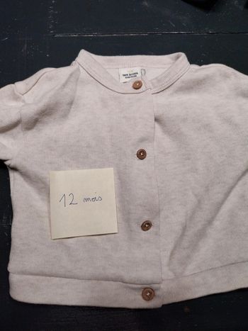 Gilet habillé 12 mois