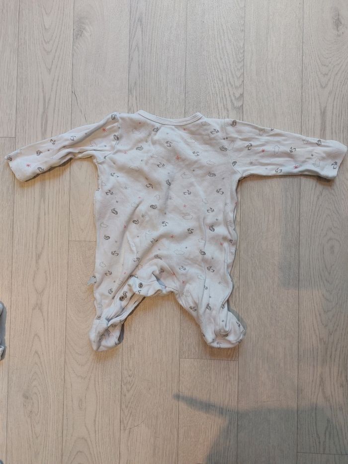 Lot 4 pyjamas 1 pièce coton 1m - photo numéro 5