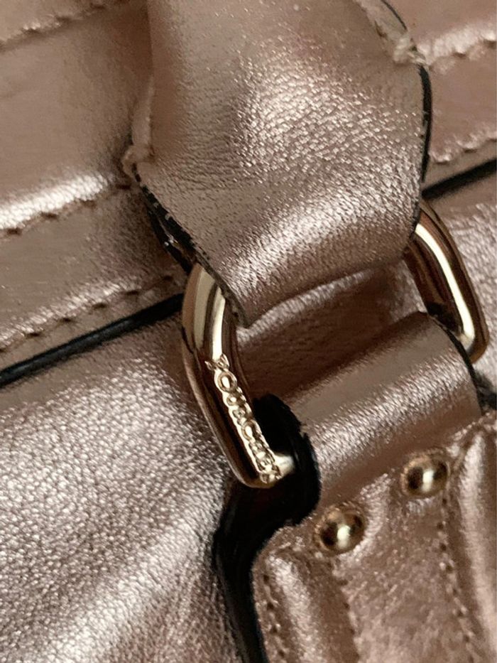 Sac Pourchet cuir métallisé - photo numéro 4