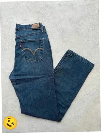 Jeans Levi's 512 W29 FR38 L32 coupe droite bleu marine Femme Women pan520b