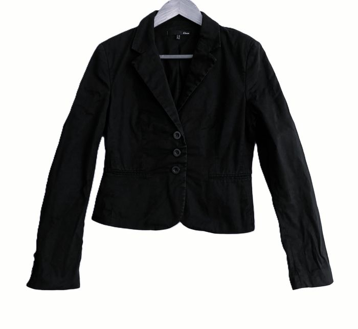 Veste noire à épaulettes. Etam. Coton. Taille 36
