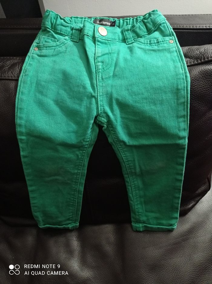Pantalon slim garçon vert In extenso, taille 2 ans