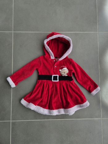 Robe bébé noel capuche