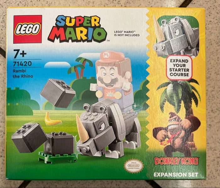 Lego 71420 Super Mario Ensemble d'Extension Rambi Le Rhinocéros 12€