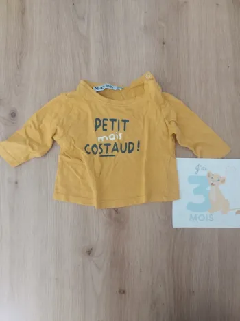 Tee shirt manches longues jaune