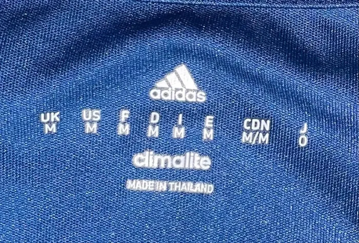 Adidas t-shirt blue white sports Climalite Mens M - photo numéro 6