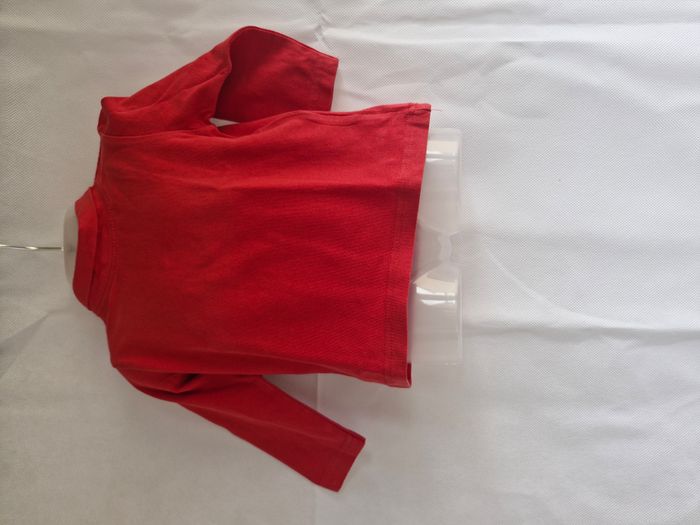 T-shirt manches longues mixte 9 mois Tissaia Rouge