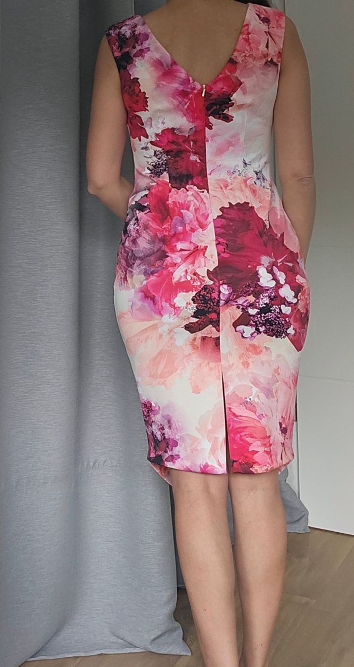 Robe fourreau, fleuri multicolore, taille 36, Coast - photo numéro 6