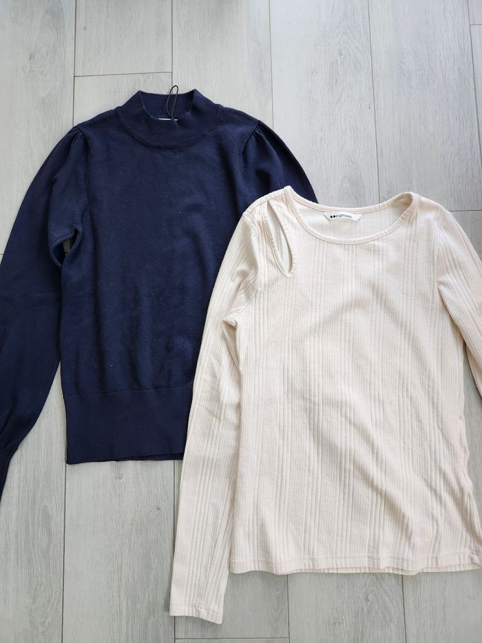 Lot 2 pulls Camaïeu taille S
