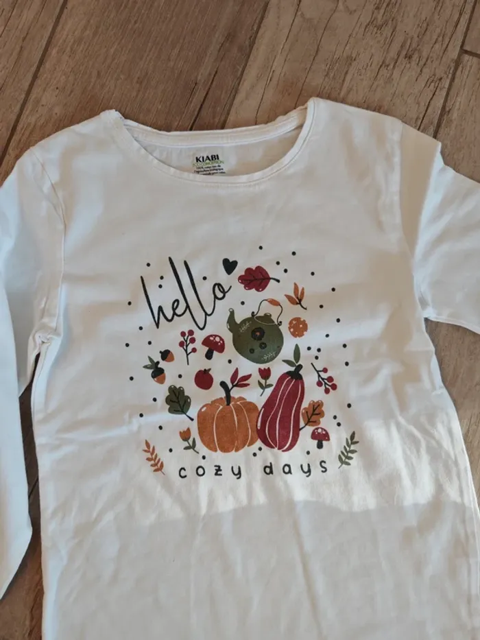 T-shirt manches longues 10 ans automne - photo numéro 2