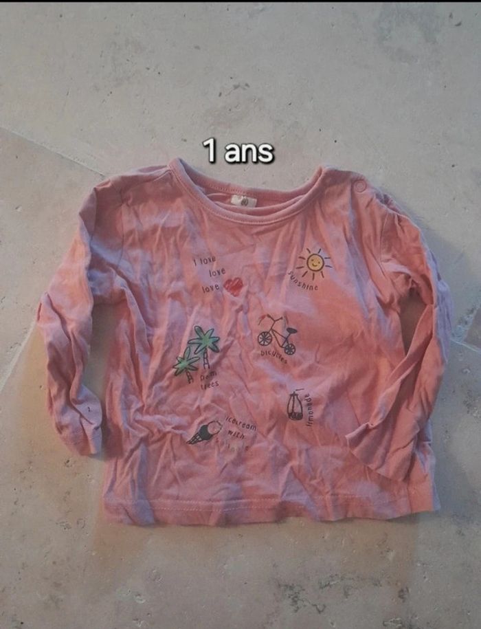 Haut ML fille 12mois 80cm