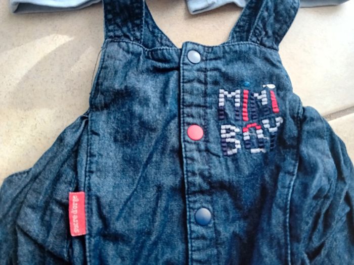 Ensemble salopette avec t shirt Manche longue - photo numéro 3