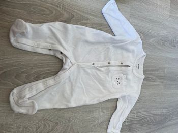 Pyjama blanc mixte bébé fille ou garcon kiabi 6 mois