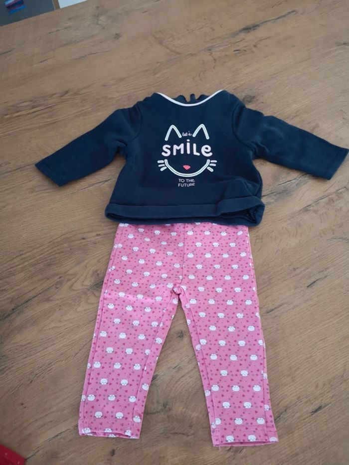 Ensemble 12 mois Okaidi chat