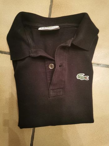 T-shirt polo noir pour enfant 6 ans