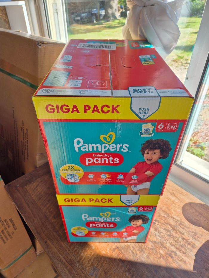 Couche taille 6 Pampers culottes : 192 Culottes Pants Couches - photo numéro 3