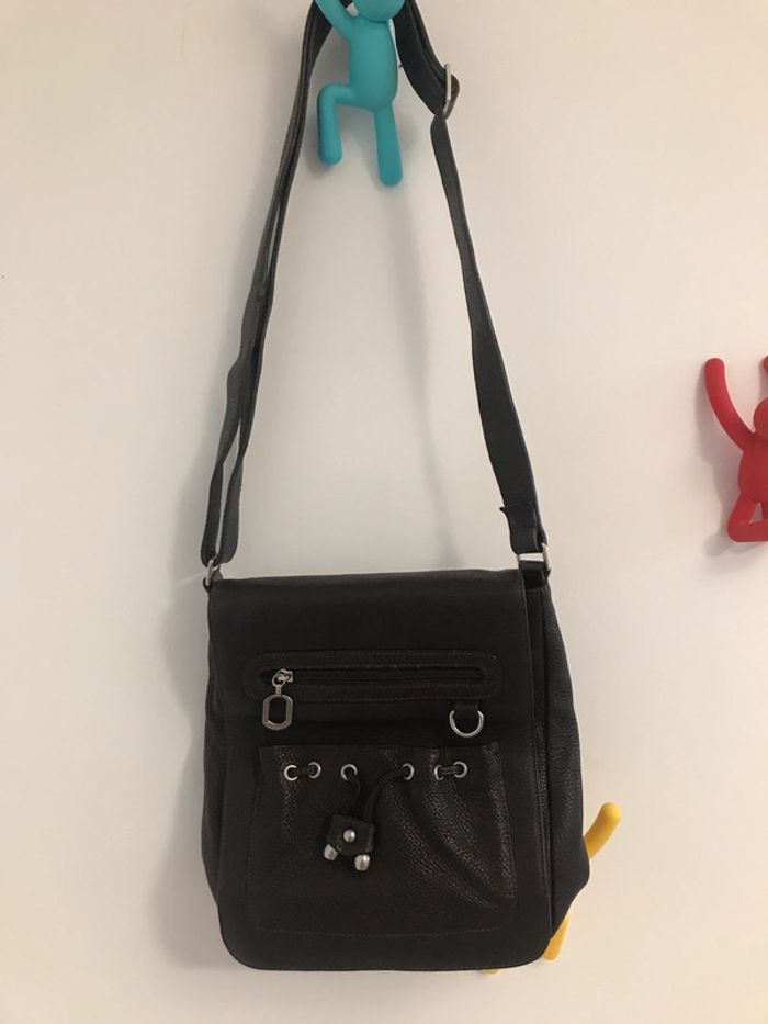 Sac porté épaule Fuchsia marron