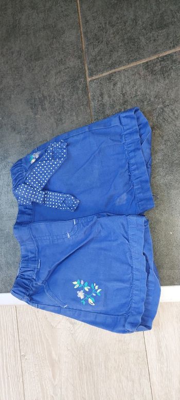 Short bleu, elastique à la taille, Lisa Rose, 4 ans