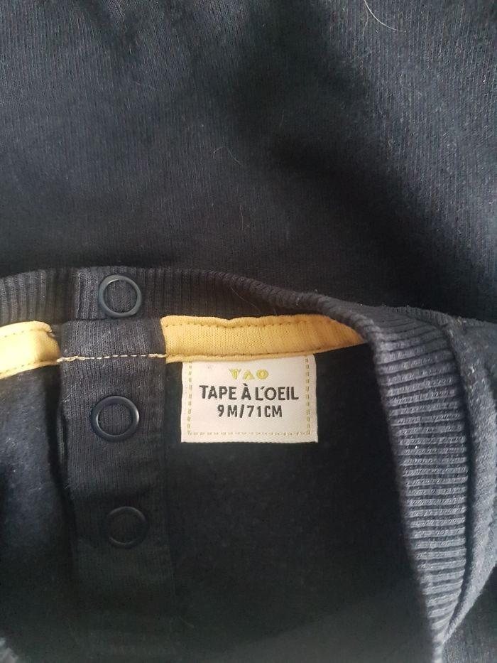 Tape À L'Œil - Sweat manches longues, col rond - "Petit soleil de la famille" (9 mois) - photo numéro 4