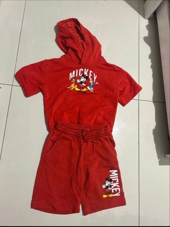 Ensemble sweat et short Mickey H&M 3/4ans