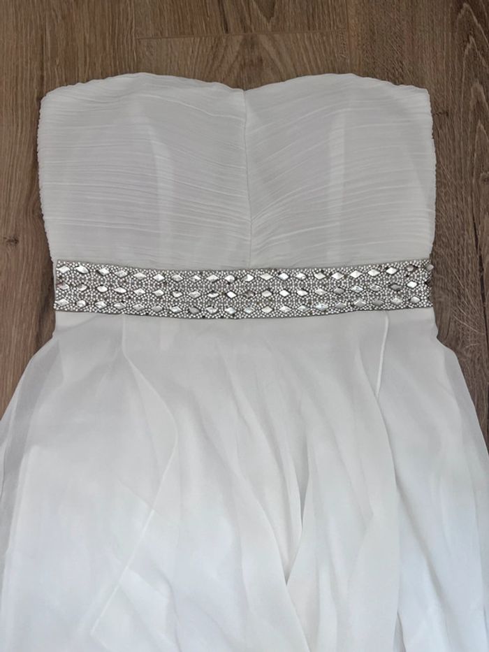 Robe de soirée blanche M/L - photo numéro 2