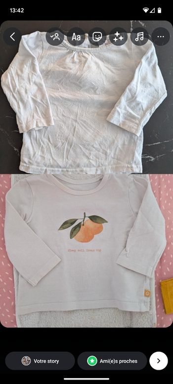 Tee shirts a manches longues fille 💌