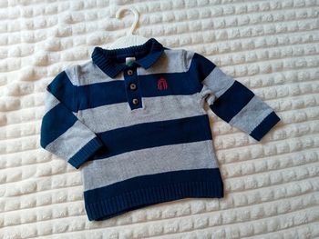 Pull garçon 12mois 💙🩶