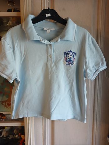Polo crop top Stitch taille L