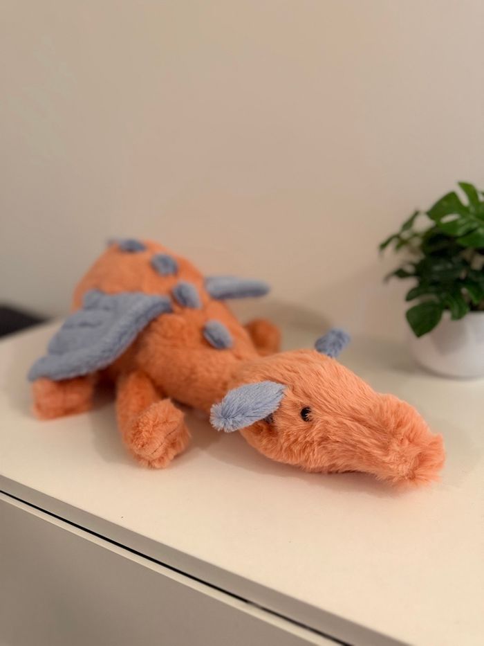 Jellycat Large Persimmon Dragon 🐉 - photo numéro 2