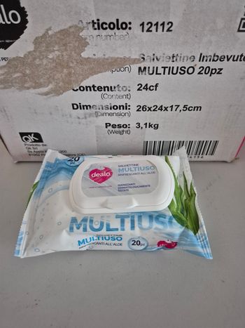 Carton de 24 paquets de lingettes enfants