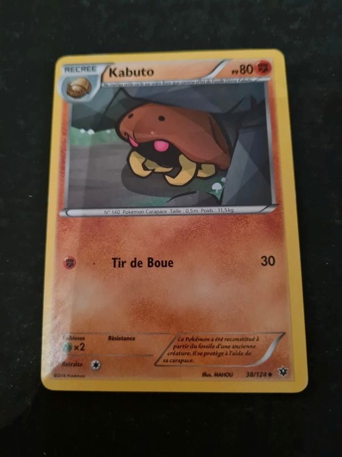 Carte pokémon Kabuto 38/124