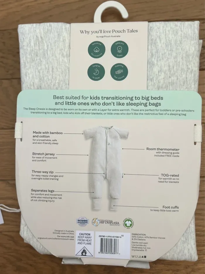 (New) onesie sleep bag 1.0 tog 2-3Y - photo numéro 4