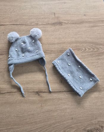 Ensemble bonnet et snood 12-18 mois