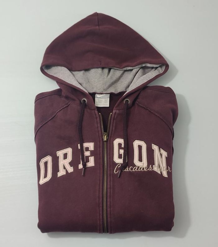 Vêtement vintage de marque Veste zippé Nike Sportswear Oregon cascade tour violet M #D84