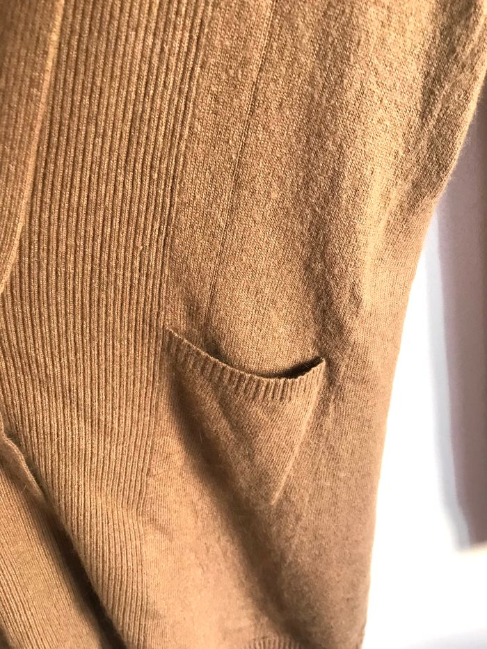 Cardigan long marron 123 en viscose et angora taille 36/38 - photo numéro 6