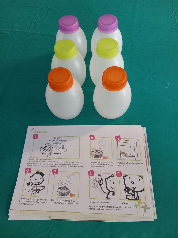 6 bouteilles pour yaourts à boire Lagrange