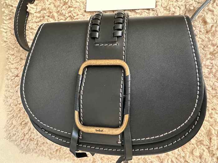 Sac Teddy petit modèle cuir noir - photo numéro 7