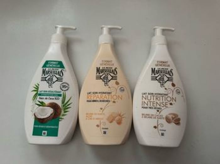 Lot de 3 crèmes le petit marseillais pour le corps