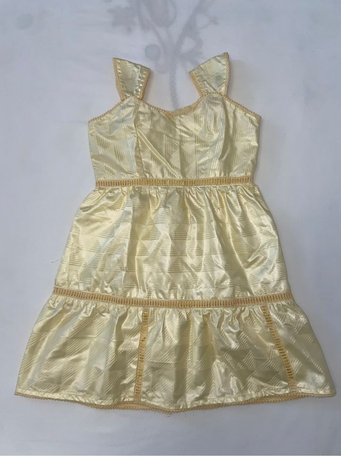 Robe en bazin getzner fille couleur beige