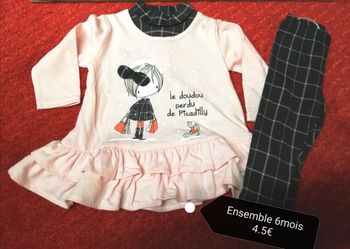 Ensemble fille 6mois