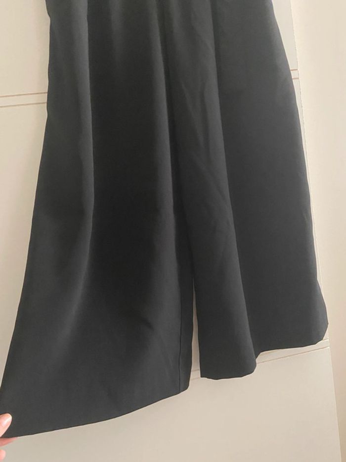 Pantalon léger d’été noir Zara jambes larges court - photo numéro 2