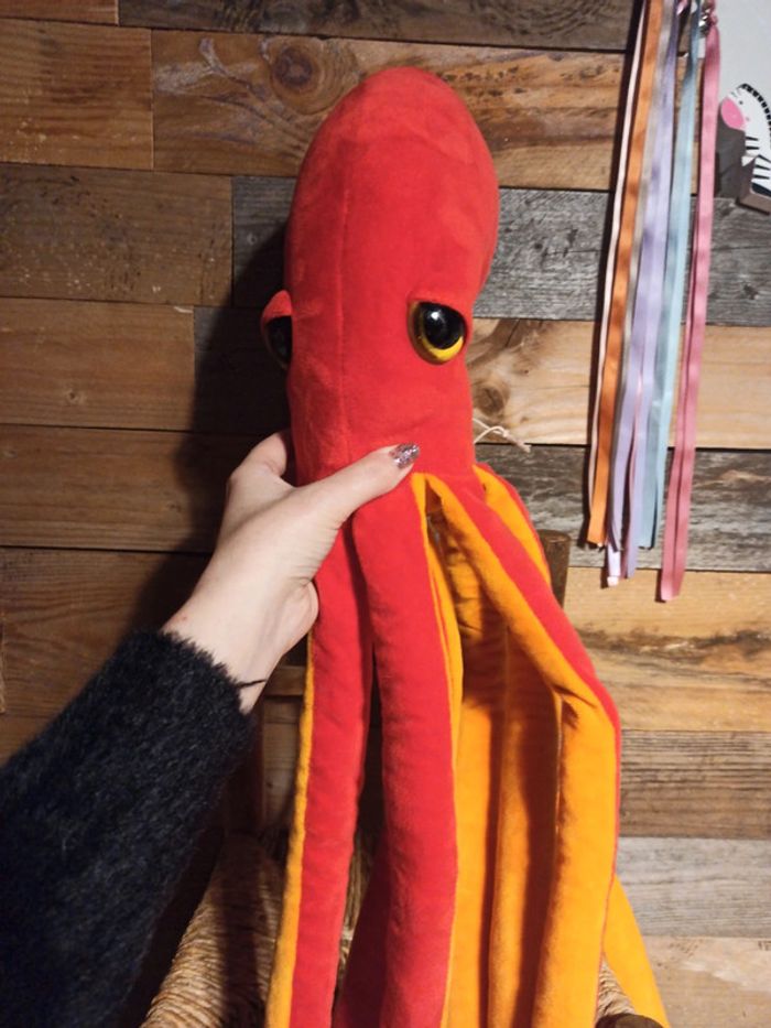peluche pieuvre poulpe nature planet tbe - photo numéro 3